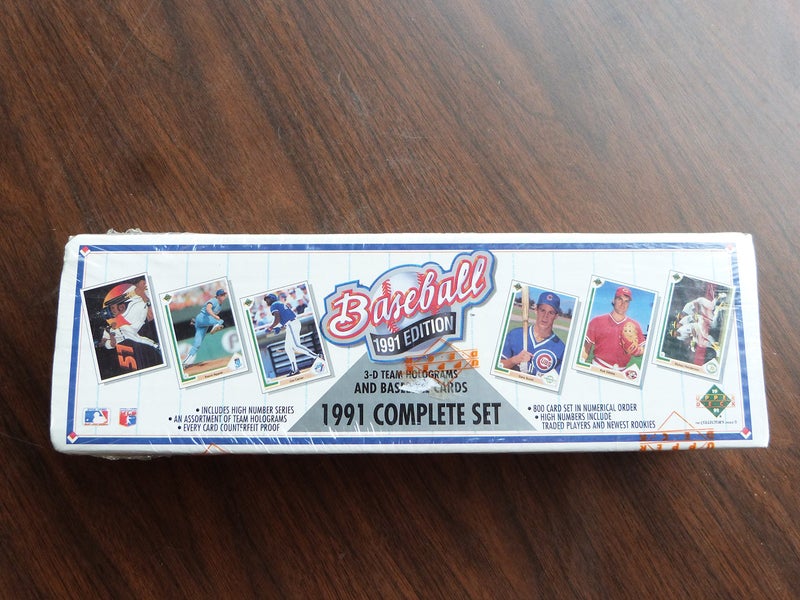 أبير ديك المجموعة الكاملة لبطاقات البيسبول MLB من Upper Deck لعام 1991 (800 بطاقة) - Image 1